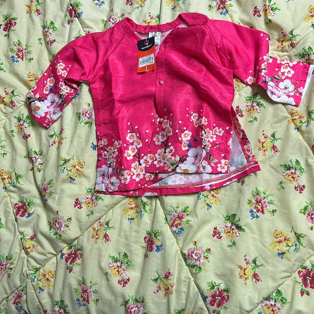 Floral Pink Kids Pajamas